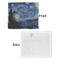 The Starry Night (Van Gogh 1889) Security Blanket - Front & White Back View