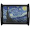 The Starry Night (Van Gogh 1889) Black Wooden Tray - Large