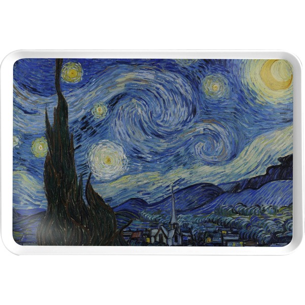 Custom The Starry Night (Van Gogh 1889) Serving Tray