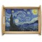 The Starry Night (Van Gogh 1889) Natural Wooden Tray - Large