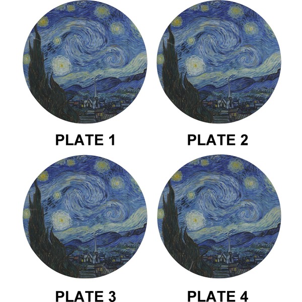 The Starry Night (Van Gogh 1889) Set of Appetizer / Dessert Plates (Approval)