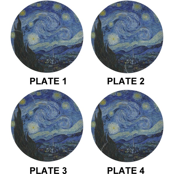 The Starry Night (Van Gogh 1889) Set of Lunch / Dinner Plates (Approval)