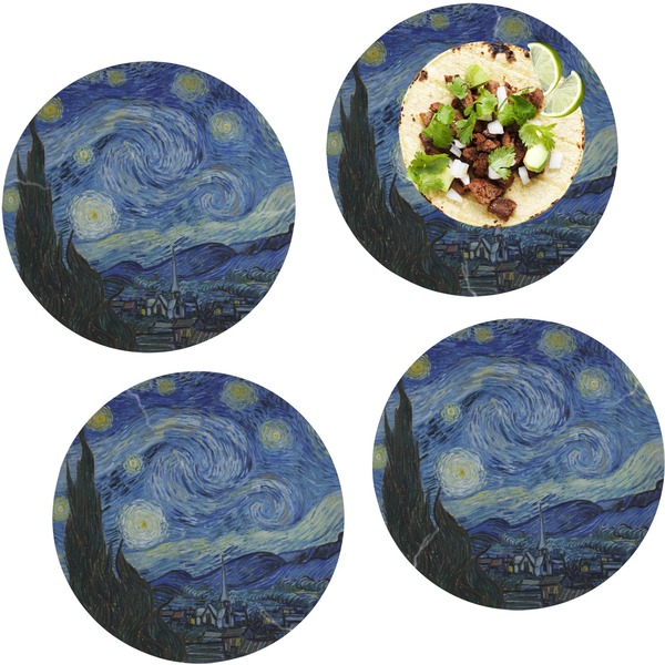 The Starry Night (Van Gogh 1889) Set of Lunch / Dinner Plates