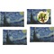 The Starry Night (Van Gogh 1889) Set of Rectangular Dinner Plates