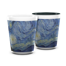 The Starry Night (Van Gogh 1889) Ceramic Shot Glass - 1.5 oz