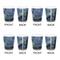 The Starry Night (Van Gogh 1889) Shot Glass - White - Set of 4 - APPROVAL