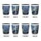 The Starry Night (Van Gogh 1889) Shot Glassess - Two Tone - Set of 4 - APPROVAL