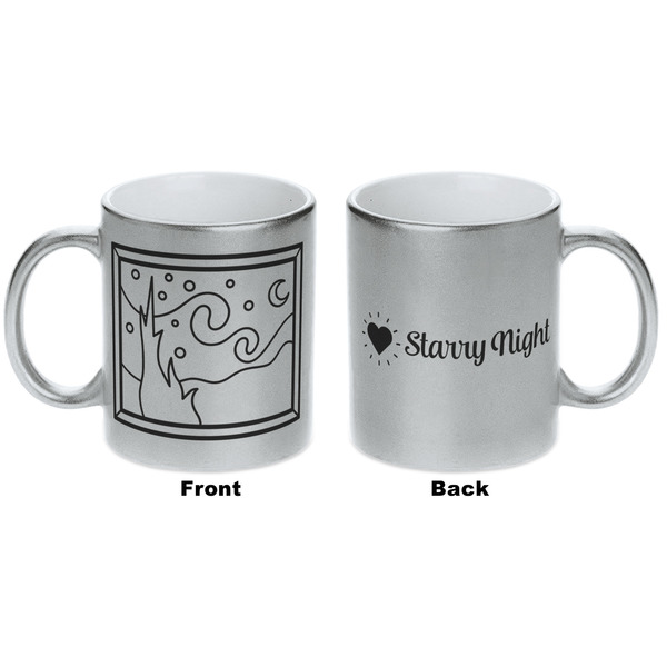 The Starry Night (Van Gogh 1889) Silver Mug - Approval
