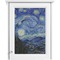 The Starry Night (Van Gogh 1889) Single White Cabinet Decal