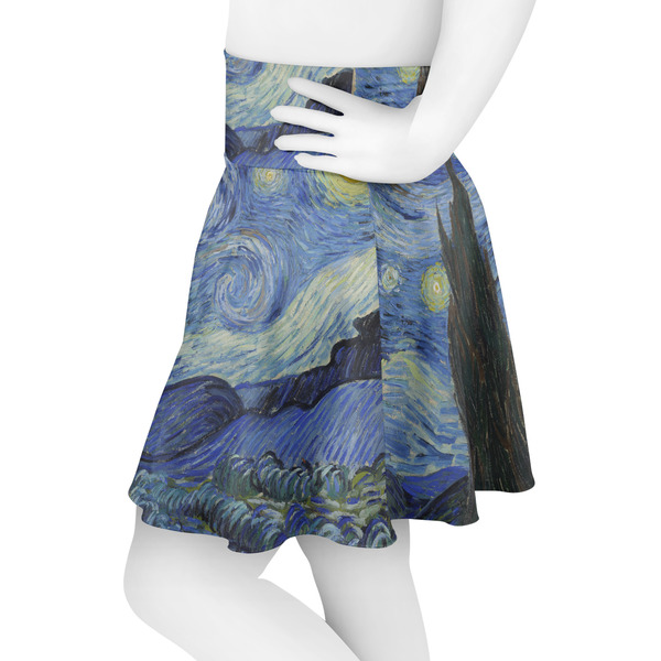 The Starry Night (Van Gogh 1889) Skater Skirt - Side