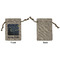 The Starry Night (Van Gogh 1889) Small Burlap Gift Bag - Front Approval