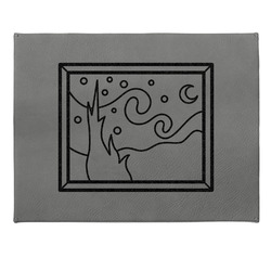 The Starry Night (Van Gogh 1889) Gift Boxes w/ Engraved Leather Lid