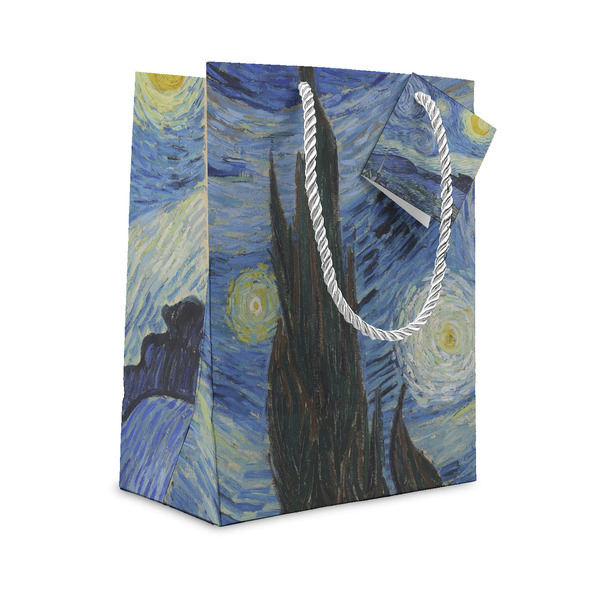 Custom The Starry Night (Van Gogh 1889) Small Gift Bag