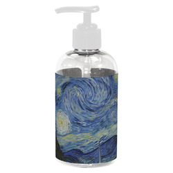 The Starry Night (Van Gogh 1889) Plastic Soap / Lotion Dispenser (8 oz - Small - White)