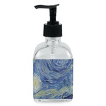 The Starry Night (Van Gogh 1889) Glass Soap & Lotion Bottle - Single Bottle