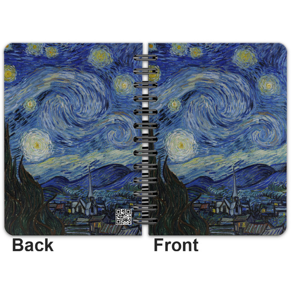 The Starry Night (Van Gogh 1889) Spiral Journal 5 x 7 - Apvl