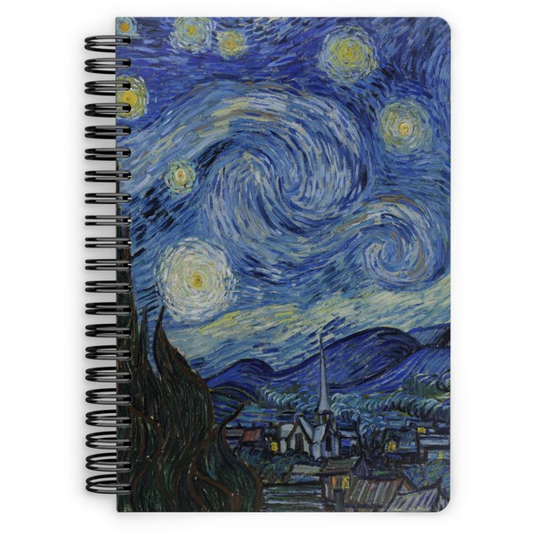 Custom The Starry Night (Van Gogh 1889) Spiral Notebook