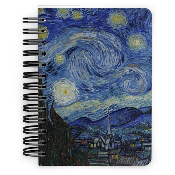 Custom The Starry Night (Van Gogh 1889) Spiral Notebook - 5x7