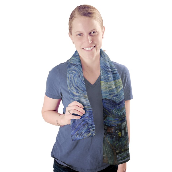 The Starry Night (Van Gogh 1889) Sport Towel - Exercise use - Model
