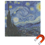 The Starry Night (Van Gogh 1889) Square Car Magnet - 10"