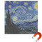 The Starry Night (Van Gogh 1889) Square Car Magnet - 10"