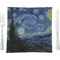 The Starry Night (Van Gogh 1889) 9.5" Glass Square Lunch / Dinner Plate- Single or Set of 4