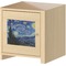 The Starry Night (Van Gogh 1889) Square Wall Decal on Wooden Cabinet