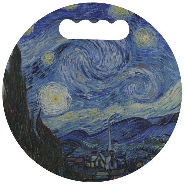 Custom The Starry Night (Van Gogh 1889) Stadium Cushion (Round)