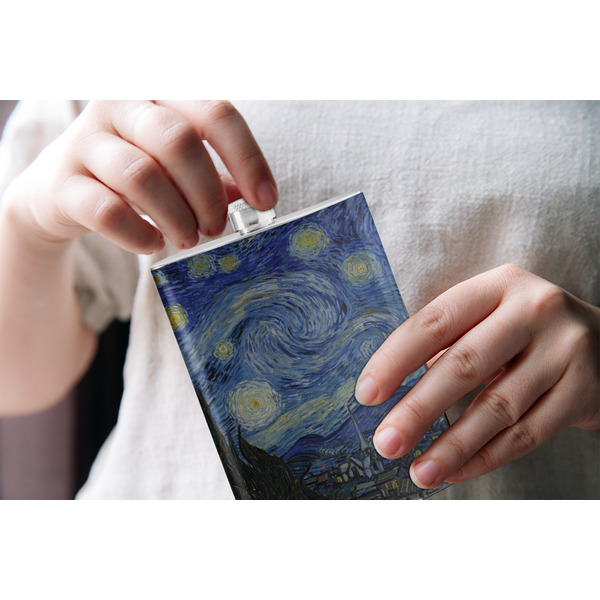 The Starry Night (Van Gogh 1889) Stainless Steel Flask - LIFESTYLE 1