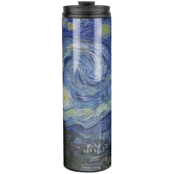 Custom The Starry Night (Van Gogh 1889) Stainless Steel Skinny Tumbler - 20 oz