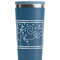 The Starry Night (Van Gogh 1889) Steel Blue RTIC Everyday Tumbler - 28 oz. - Close Up