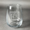 The Starry Night (Van Gogh 1889) Stemless Wine Glass - Engraved