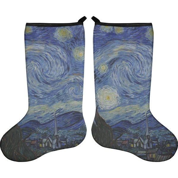 The Starry Night (Van Gogh 1889) Stocking - Double-Sided - Approval