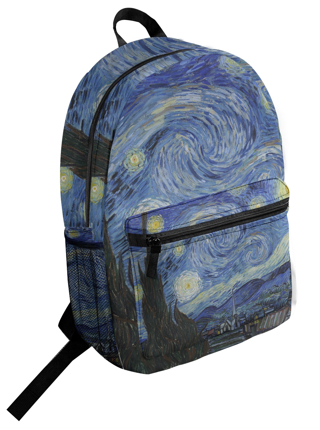 Custom The Starry Night (Van Gogh 1889) Student Backpack | YouCustomizeIt
