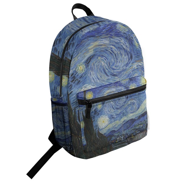 Custom The Starry Night (Van Gogh 1889) Student Backpack