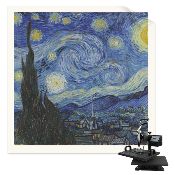 Custom The Starry Night (Van Gogh 1889) Sublimation Transfer - Pocket