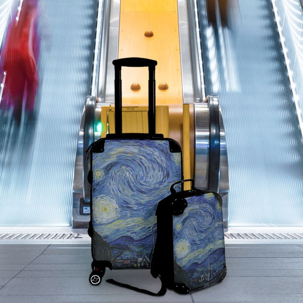 The Starry Night (Van Gogh 1889) Suitcase Set 4 - IN CONTEXT