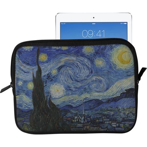 Custom The Starry Night (Van Gogh 1889) Tablet Case / Sleeve - Large