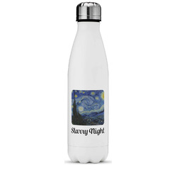 The Starry Night (Van Gogh 1889) Water Bottle - 17 oz. - Stainless Steel - Full Color Printing