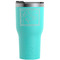 The Starry Night (Van Gogh 1889) Teal RTIC Tumbler (Front)