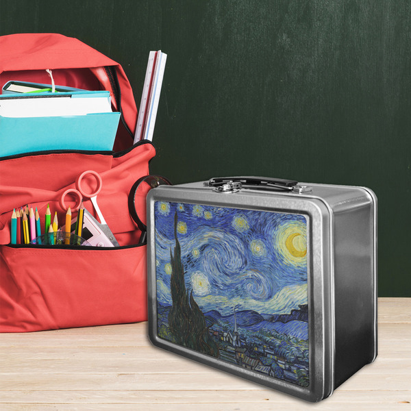 The Starry Night (Van Gogh 1889) Tin Lunchbox - LIFESTYLE