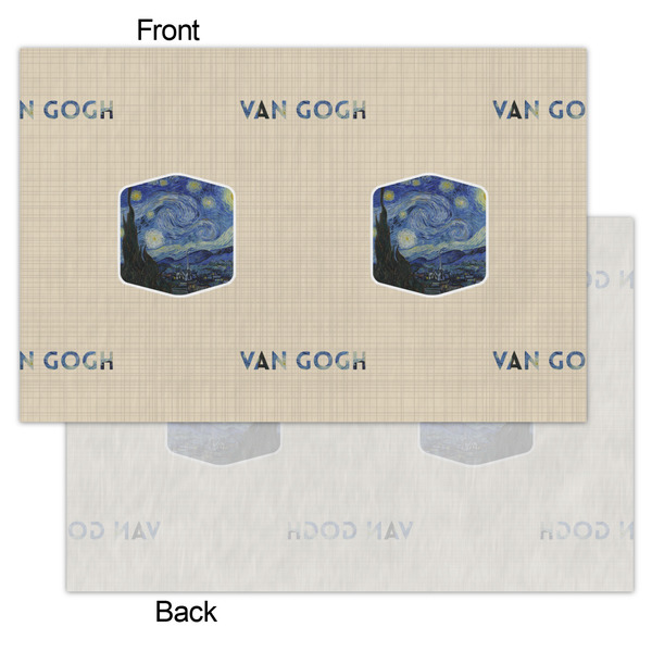 The Starry Night (Van Gogh 1889) Tissue Paper - Heavyweight - Small - Front & Back