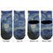 The Starry Night (Van Gogh 1889) Toddler Ankle Socks - Double Pair - Front and Back - Apvl