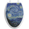 The Starry Night (Van Gogh 1889) Toilet Seat Decal Elongated