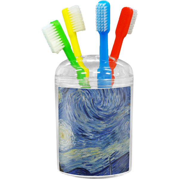 Custom The Starry Night (Van Gogh 1889) Toothbrush Holder