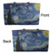 The Starry Night (Van Gogh 1889) Tote w/Black Handles - Front & Back Views