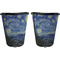 The Starry Night (Van Gogh 1889) Trash Can Black - Front and Back - Apvl