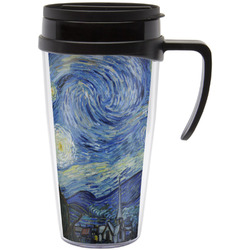 The Starry Night (Van Gogh 1889) Acrylic Travel Mug with Handle