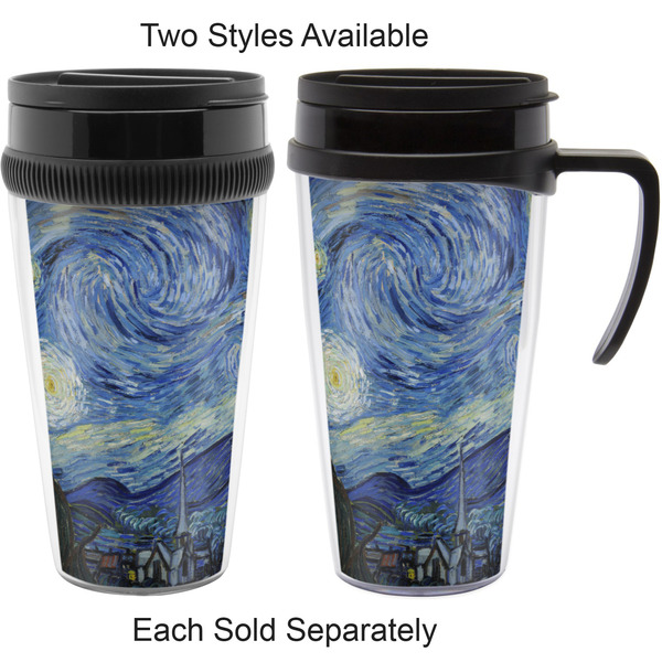 The Starry Night (Van Gogh 1889) Travel Mugs - with & without Handle