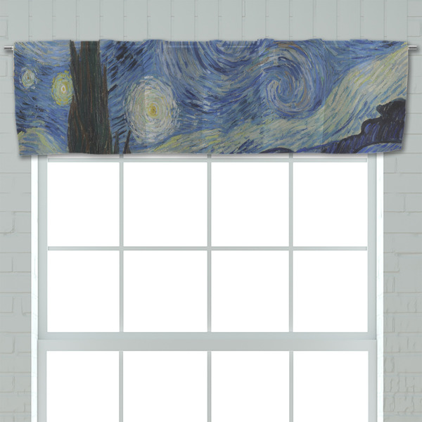 The Starry Night (Van Gogh 1889) Valance - Closeup on window